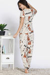 Zivame Farm Lore Knit Cotton Pyajama Set - Whitecap Grey — thumbnail 4